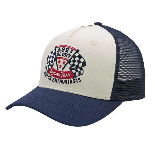 Team Trucker Cap Off-White/Navy