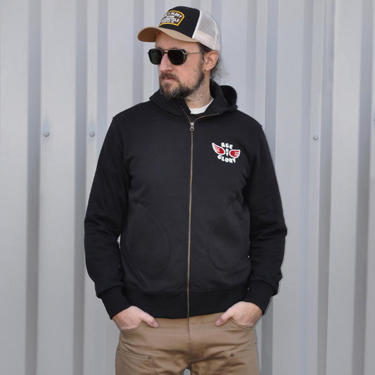 Genuine Zip Hoodie Black