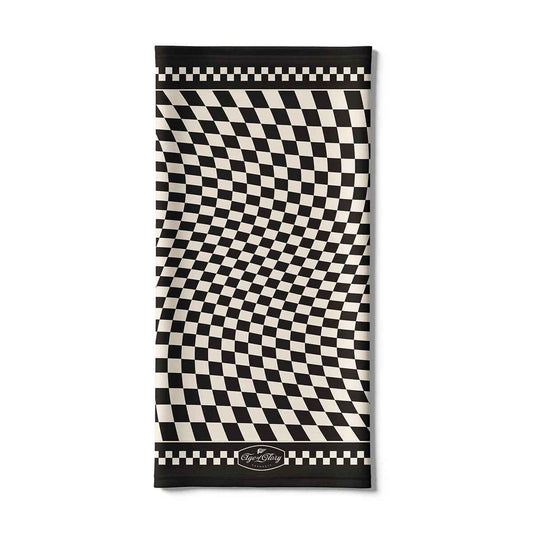 ウィンターネックチューブ ツイストチェッカーズ ブラック/ホワイト