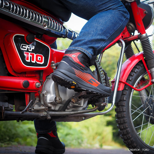 【防水】Gゼノン ゴアテックス ブラック/レッド