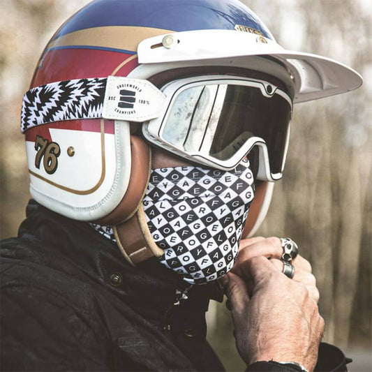 Diamond Neck Tube Black/White