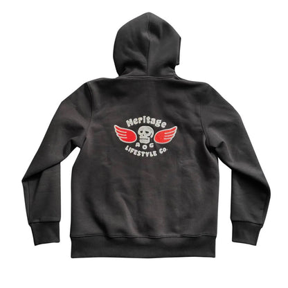 Genuine Zip Hoodie Black