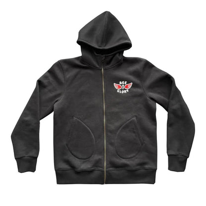 Genuine Zip Hoodie Black