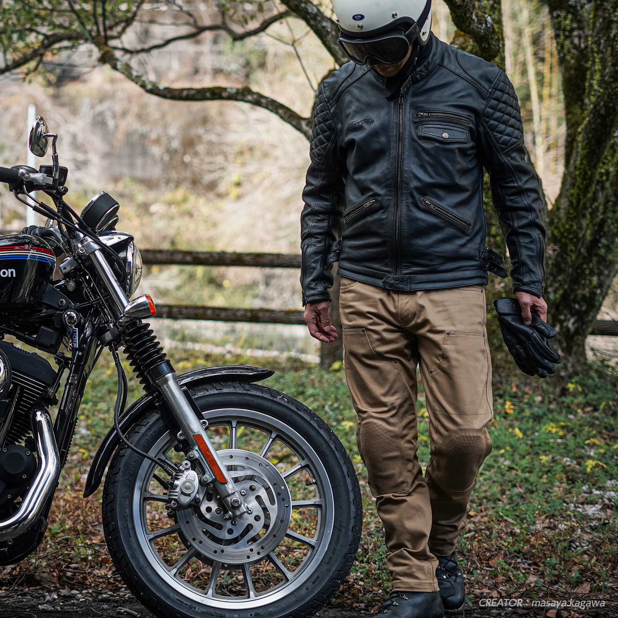 試着無料】エイジオブグローリー キングピン - バイク レザー