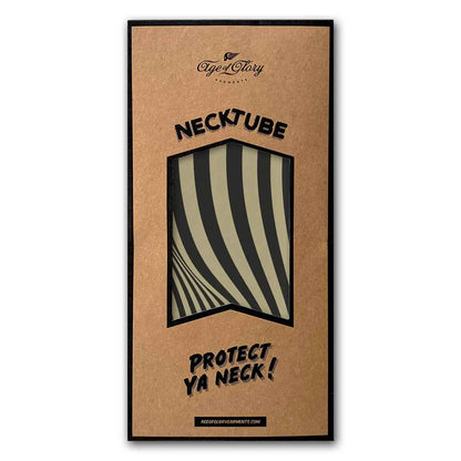 ネックチューブ ストライプ フラグ ブラック/ゴールド