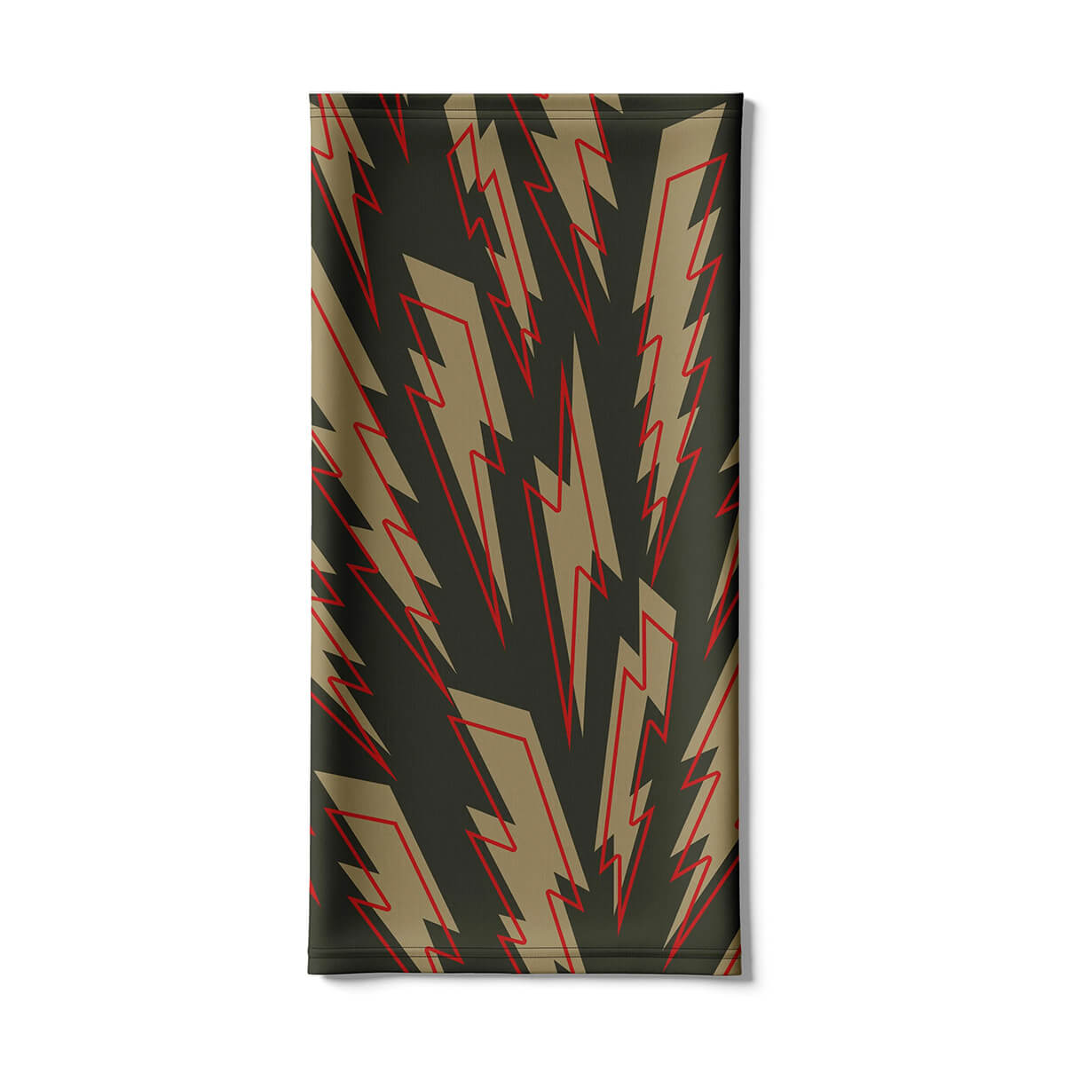 ネックチューブ（冬用・裏地フリース） ボルト ダークグリーン/ゴールド/レッド