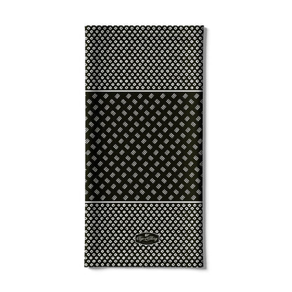 ネックチューブ（冬用・裏地フリース） カノコ グリーン/ホワイト