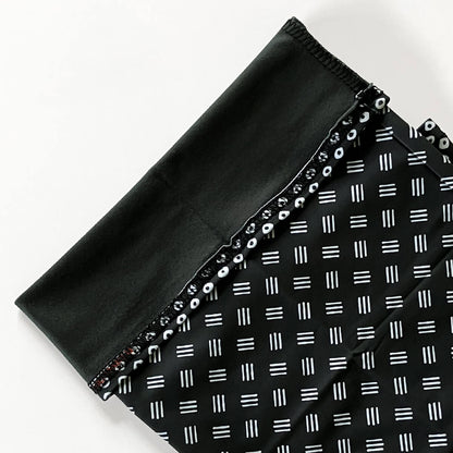 ネックチューブ（冬用・裏地フリース） カノコ グリーン/ホワイト