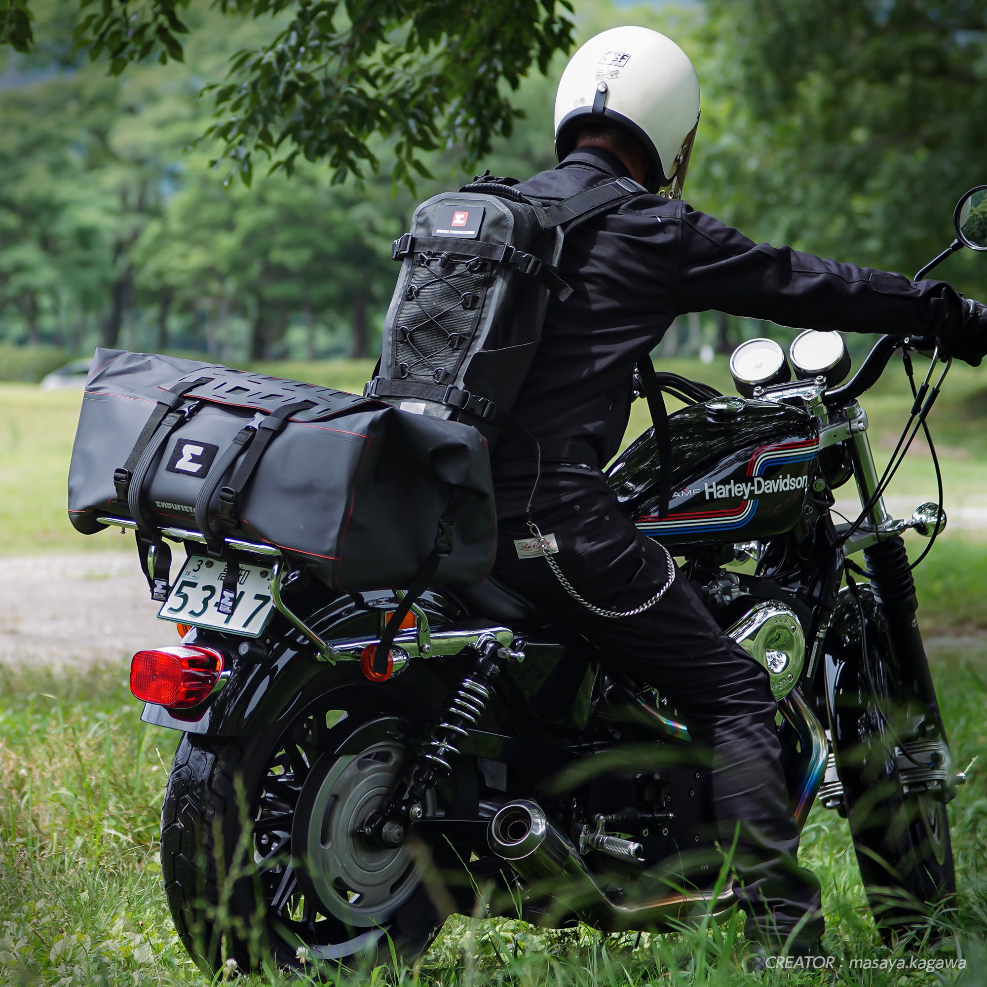 返品無料】エンデュリスタン【防水】サイクロン ドラムバッグ - バイク