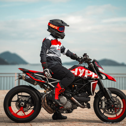 GE.60 モトジャージ レッド/グレー/ブラック