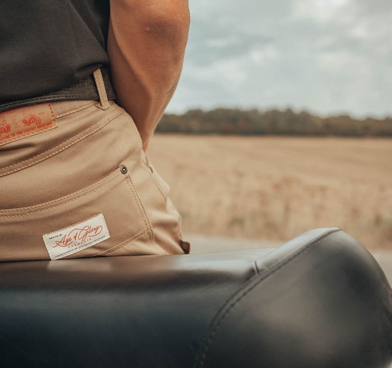 試着無料】エイジオブグローリー サービス - バイク ダブルニー パンツ