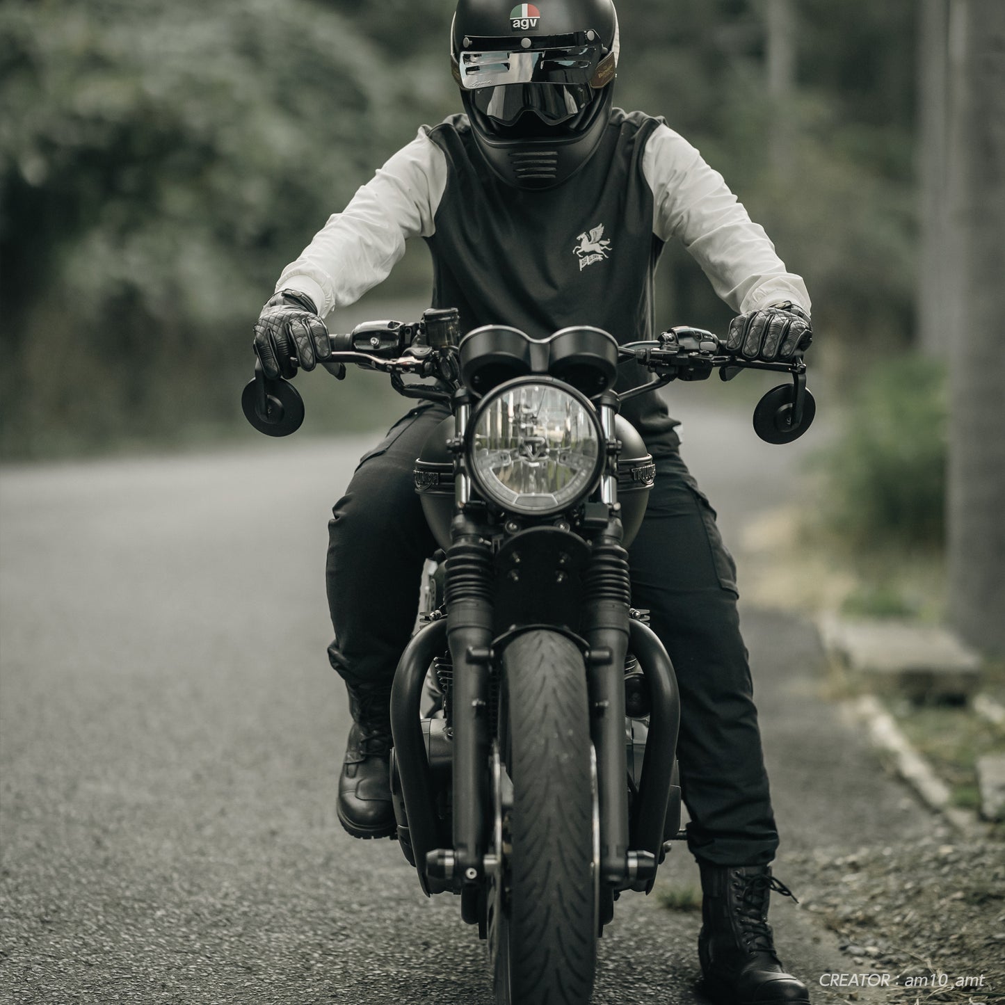 ペガサス ウォッシュブラック/エクリュ