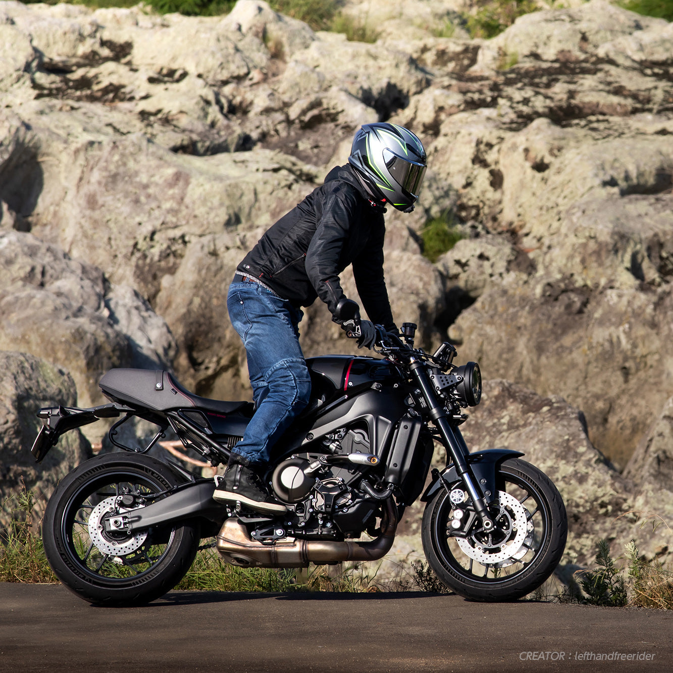 試着無料】PMJ チタニウム - バイク パンツ デニム スポーツ