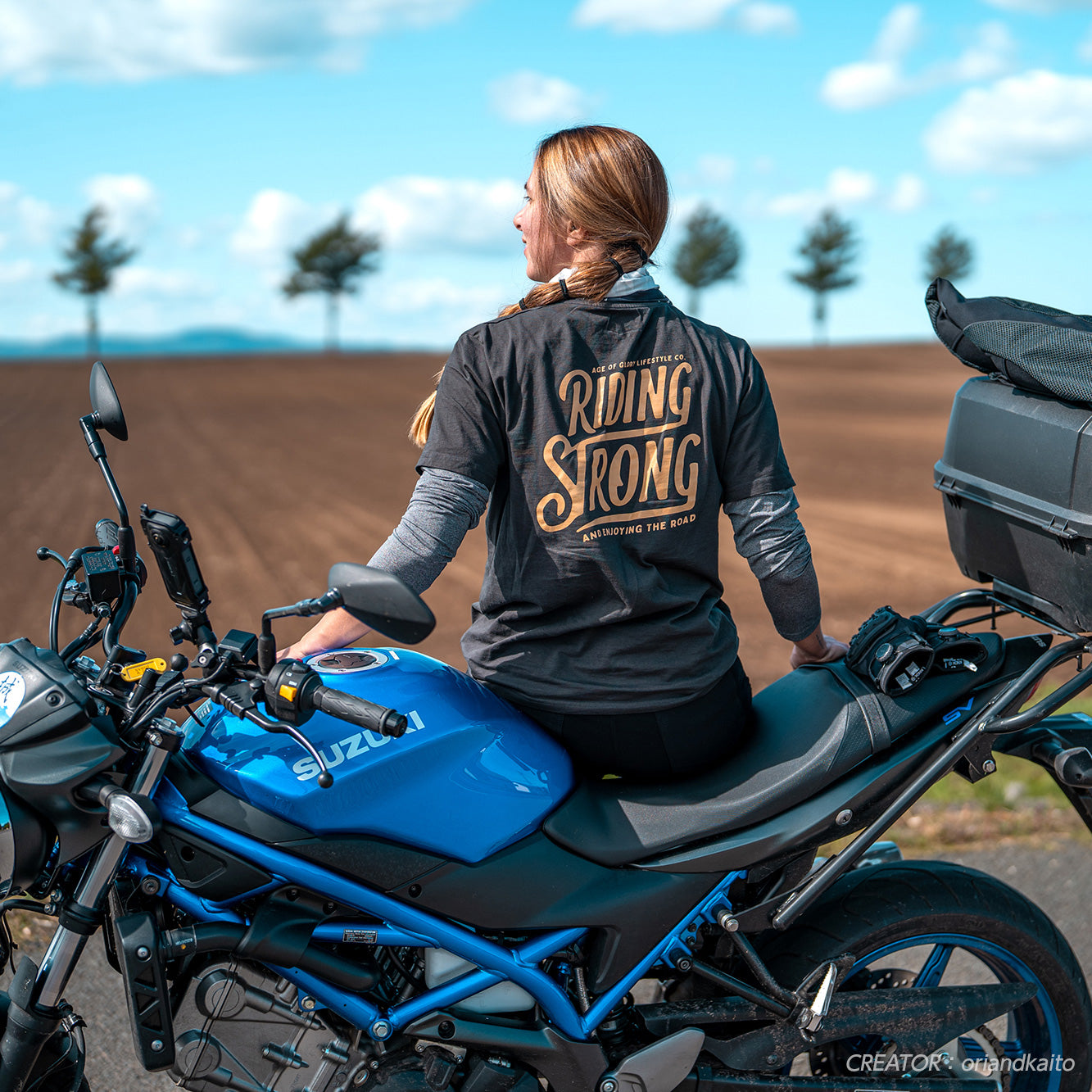 ライディング ストロング ウォッシュブラック