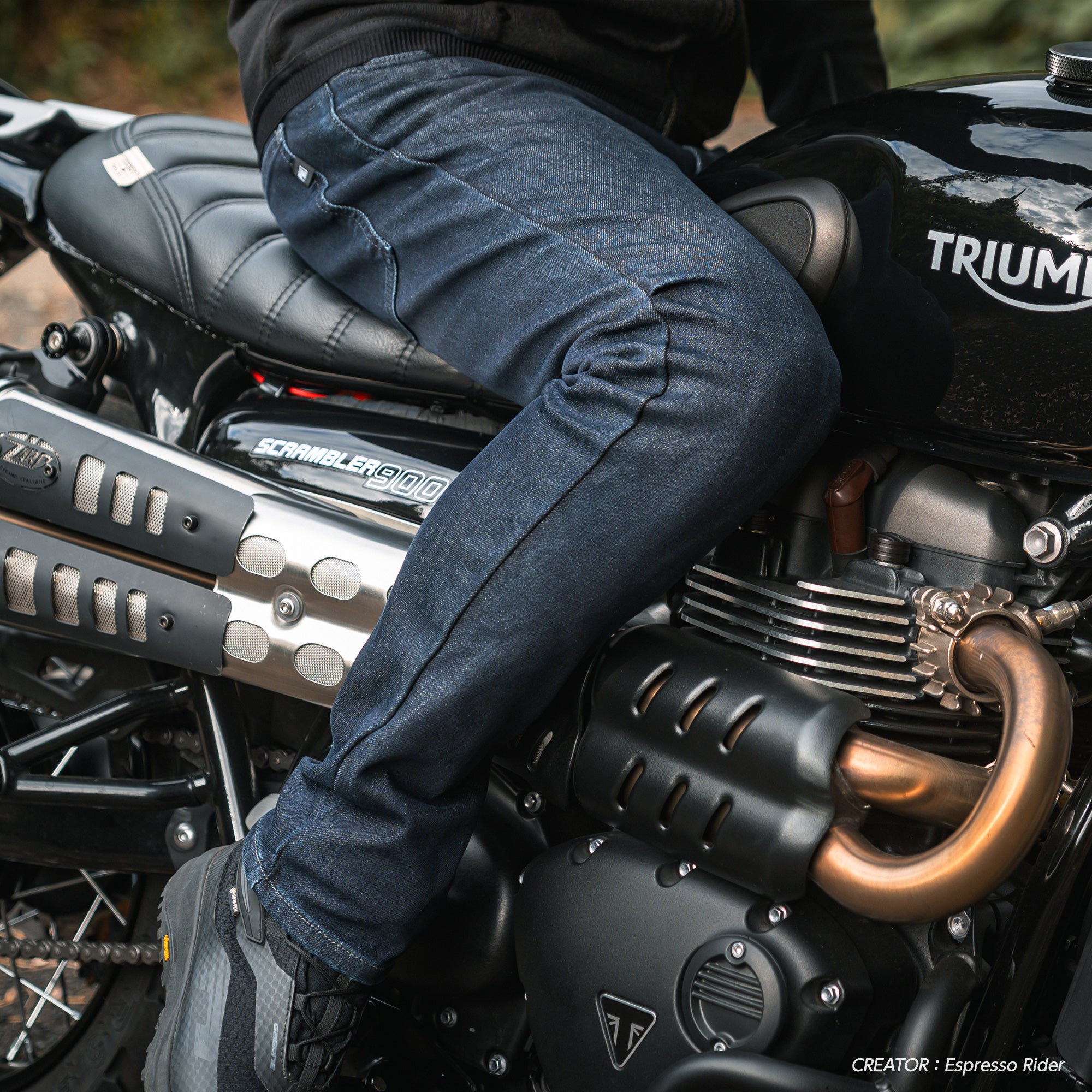 試着無料】PMJ ツアラー - バイク パンツ デニム カジュアルフィット