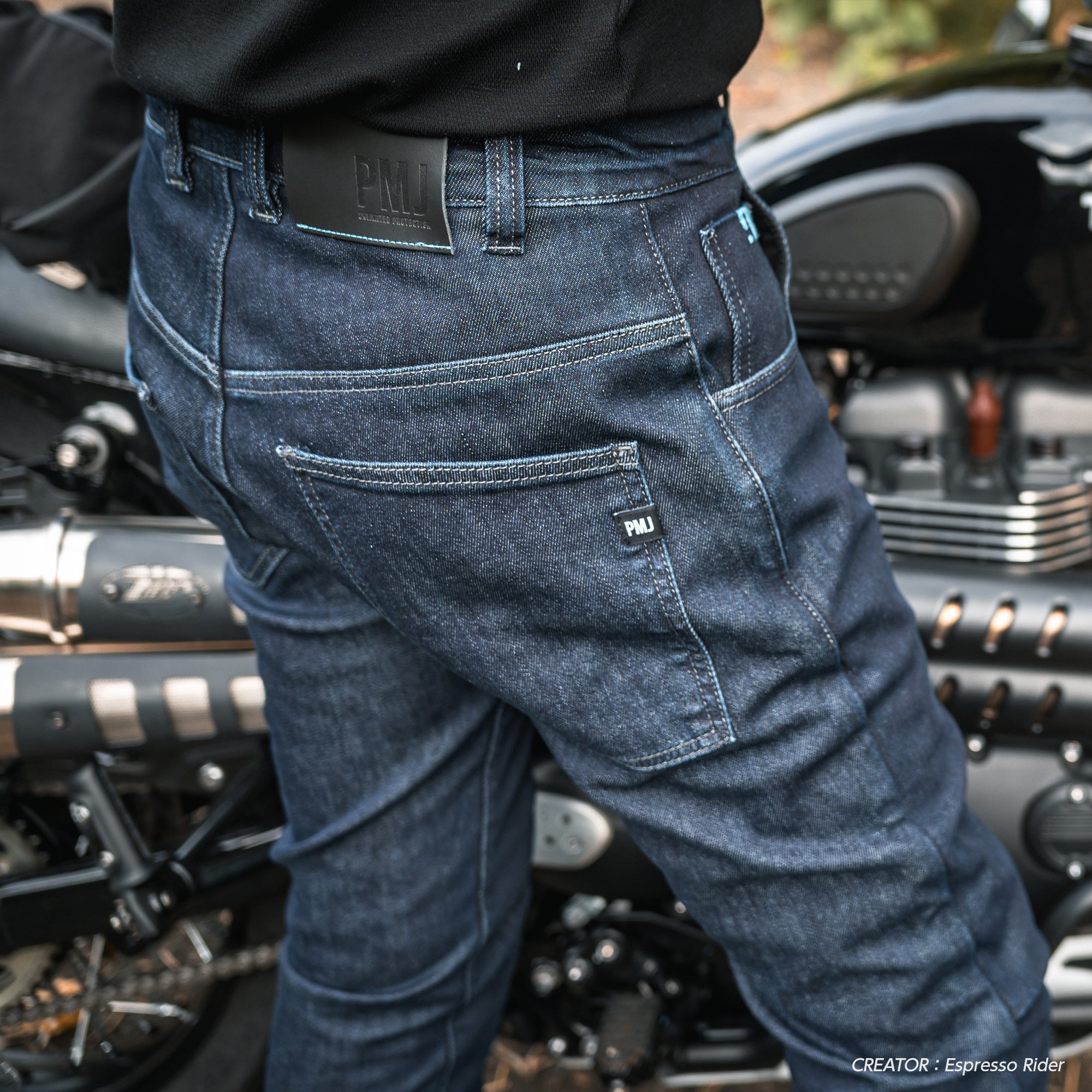 試着無料】PMJ ツアラー - バイク パンツ デニム カジュアルフィット